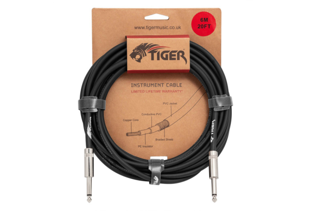 Tiger GTC4-06 6m Guitar Instrument Cable