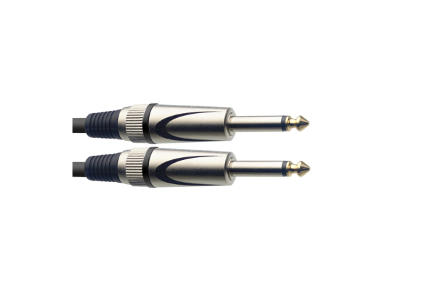 Stagg SGCC3 DL 3m Coiled Guitar Cable - Black