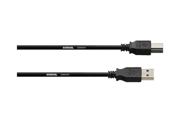 Cordial CUSB 5 USB 2.0 A to B Cable 5m Black