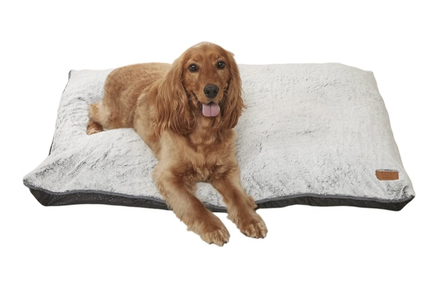 Faux Fur Cosy Warm Dog Cat Pet Mattress Easy to Wash Anti Slip Bottom Durable Large 100cm x 70cm x 12cm Charcoal