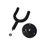3rd Avenue Rocket Series Universal Guitar Wall Hanger Mount Metal Bracket with Padded Hook - Black