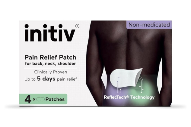 Initiv Non-Medicated Pain Relief Patches for Back, Neck & Shoulder – 4 Pack