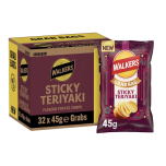 Walkers Sticky Teriyaki Crisps 32 x 45g