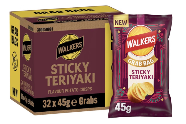 Walkers Sticky Teriyaki Crisps 32 x 45g
