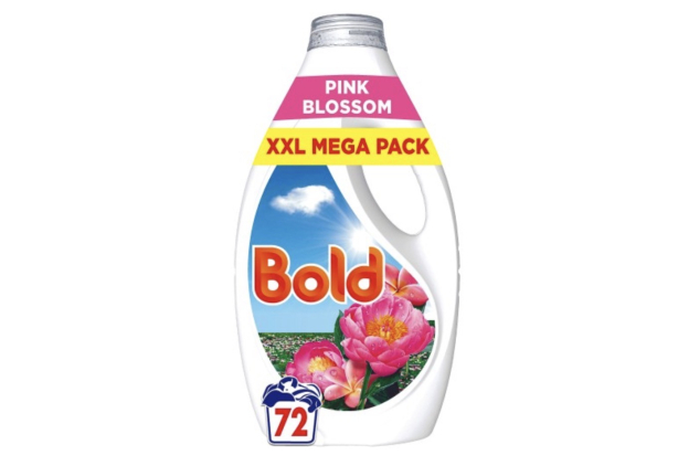 Bold Pink Blossom Biological Laundry Detergent Washing Liquid 2232ml – 72 Washes
