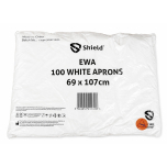 Safety First Aid White Aprons 100 Pack
