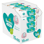 Pampers Sensitive Baby Wipes 15 x 80 (1200)