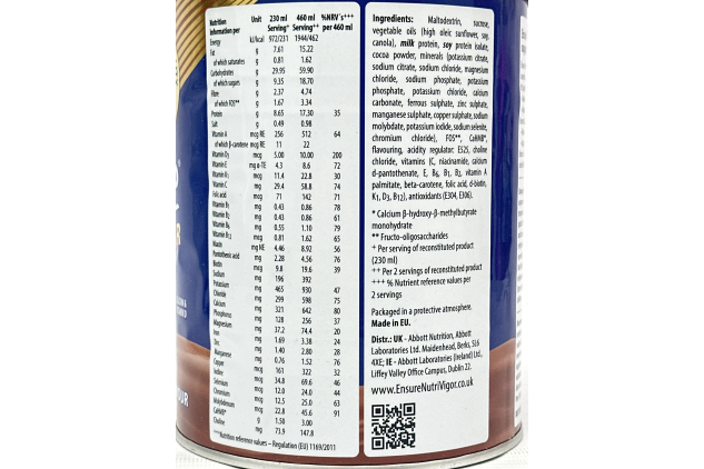Ensure NutriVigor Chocolate Flavour Nutritional Shake 850g | PAST BEST BEFORE DATE