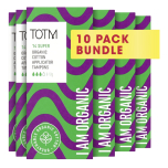 TOTM Super Organic Applicator Tampons 10 x 14