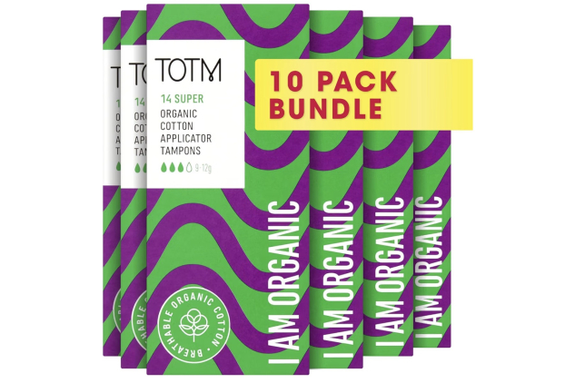 TOTM Super Organic Applicator Tampons 10 x 14