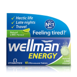 Wellman Energy Lime 10 Effervescent Tablets