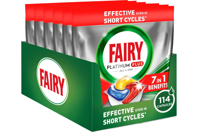 Fairy Platinum Plus Lemon Dishwasher Tablets 114