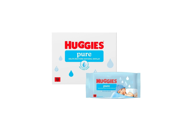 Huggies Pure Plastic Free Baby Wipes 12 x 48