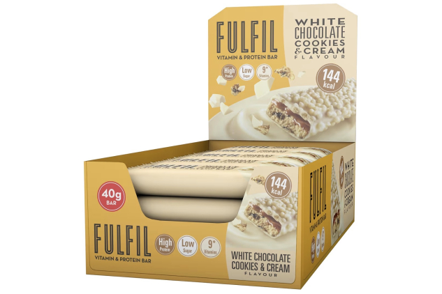 FULFIL White Chocolate Cookies & Cream Bars 15x40g
