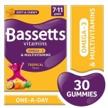 Bassetts Kids Omega-3 Multivitamins 7-11 30 Gummies