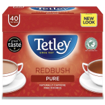 Tetley Pure Redbush Tea Bags 6 x 40 (600g)