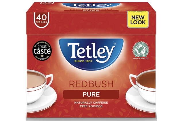 Tetley Pure Redbush Tea Bags 6 x 40 (600g)