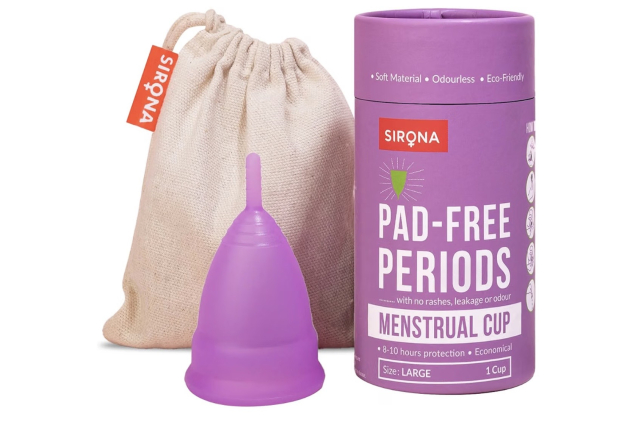 Sirona Reusable Menstrual Cup Reusable Period Cup Heavy Flow Large