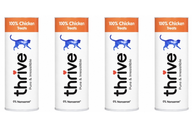 Thrive 100% Chicken Cat Treats 25g – Pack of 4