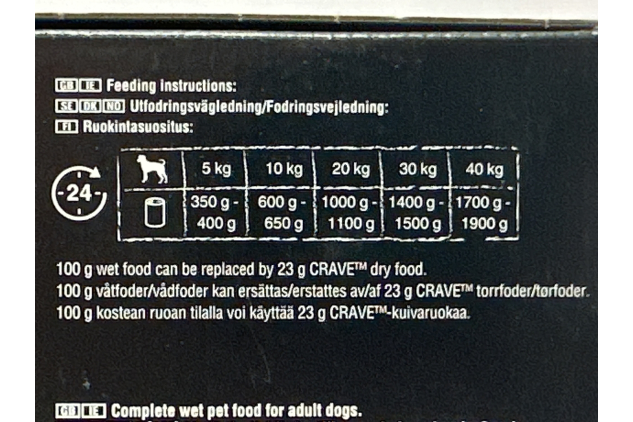 CRAVE Adult Pâté Mixed Pack Wet Dog Food 6 x 400g
