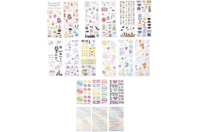 Zink Decorative Photo Project Stickers – 9 Sheets
