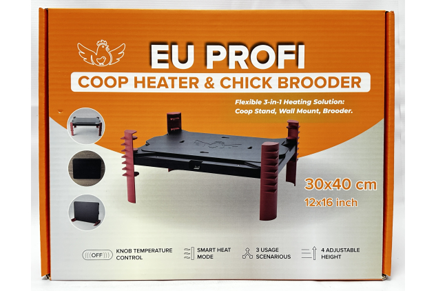Chicken Coop Heater 220W & Chick Brooder 40 x 30cm – 3-in-1 Adjustable Heating Panel