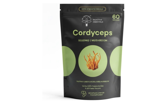 Dr Sosnowski's BioActive Cordyceps Mushroom Capsules | 1000mg High Strength Cordyceps Extract 120 Capsules