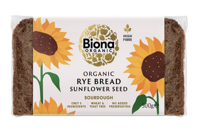 Biona Organic Rye Bread Sunflower Seed Sourdough 500g