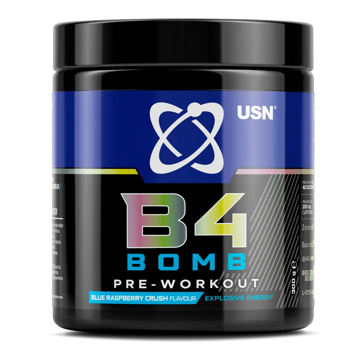 USN B4 Bomb Blue Raspberry Pre-Workout 300g