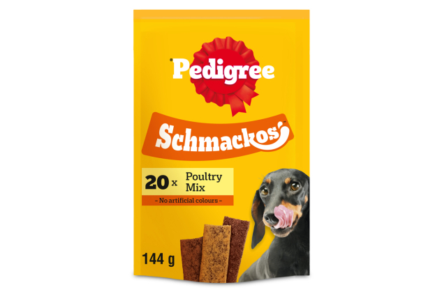 Pedigree Schmackos Poultry Mix 20 Strips 144g