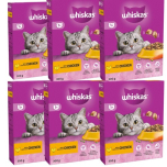 Whiskas 1+ Chicken Dry Cat Food 6 x 300g