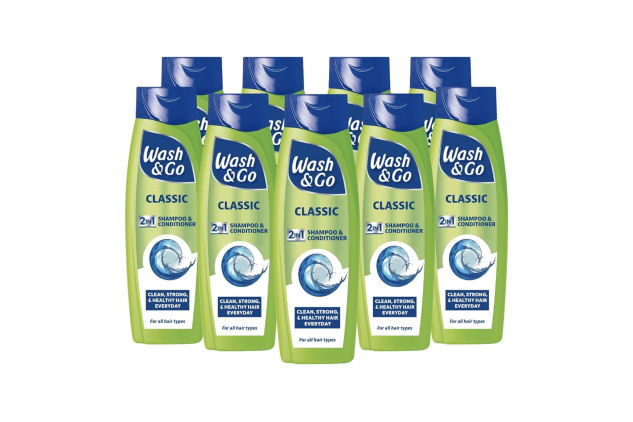 Wash & Go Classic 2 in 1 Shampoo 9 x 200ml