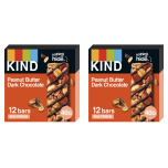KIND Peanut Butter Dark Chocolate Nut Bars 24 x 40g – Gluten Free High Fibre Snack Bars