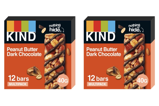 KIND Peanut Butter Dark Chocolate Nut Bars 24 x 40g – Gluten Free High Fibre Snack Bars