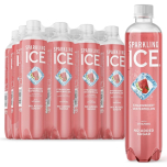 Sparkling Ice, Strawberry Watermelon Flavored Sparkling Water - Contains Vitamins- Only 12 calories- No Added Sugar - No Carbs (12 x 500ml Bottles)