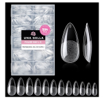 UNA GELLA Medium Almond Nail Tips 504PCS Clear False Nail Soft Gel Tips