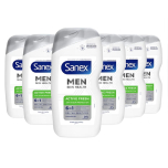 Sanex Men Active Fresh Shower Gel 6 x 400ml