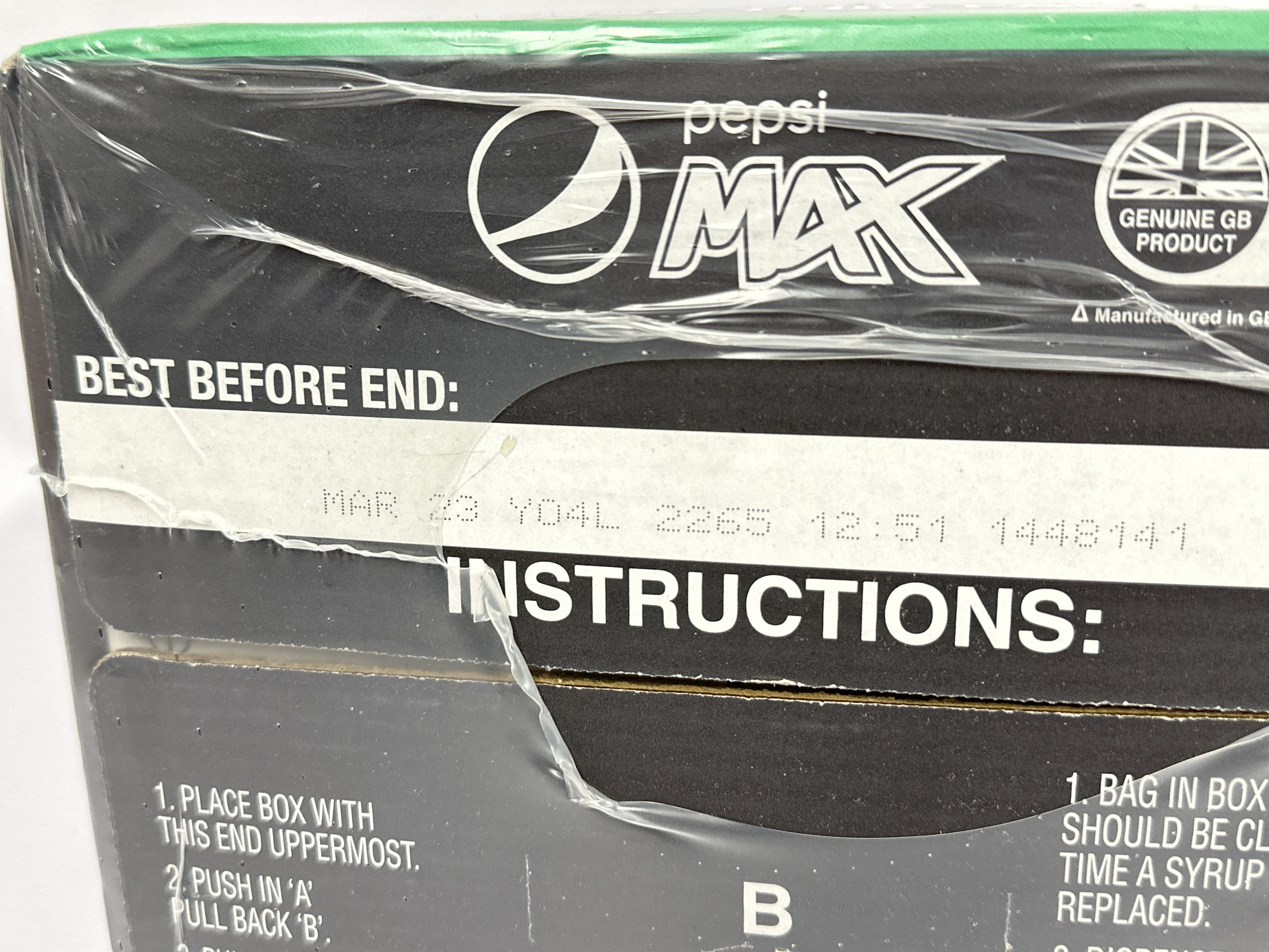 Pepsi Max Post Mix BIB Syrup for Dispensers - 42 Litres Finished Product - 7 - BEST BEFORE DATE 2023