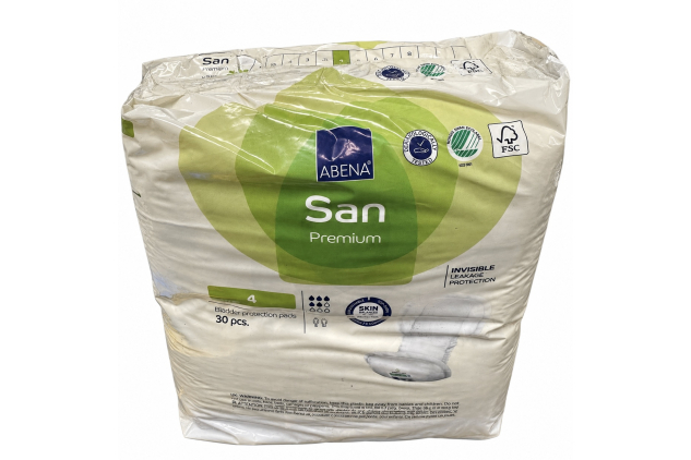 ABENA San Premium 4 Incontinence Pads 30 Pack