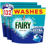 Fairy Non Bio Platinum Pods 132 Washes (3 x 44)