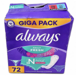Always Daily Fresh Flexistyle Panty Liners 72 Pack