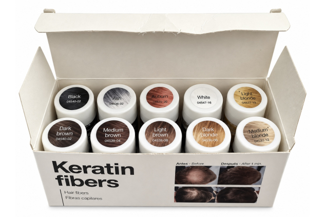 Keratin Hair Building Fibres Hair Thickening / Concealer Fibres – Various Shades