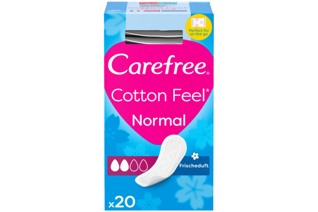 Carefree Cotton Feel Normal Pantyliners 20 Pack
