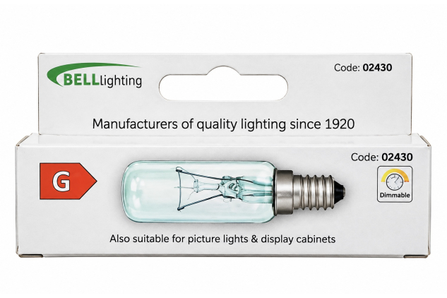 Bell 40W SES E14 Clear Cooker Hood Lamp