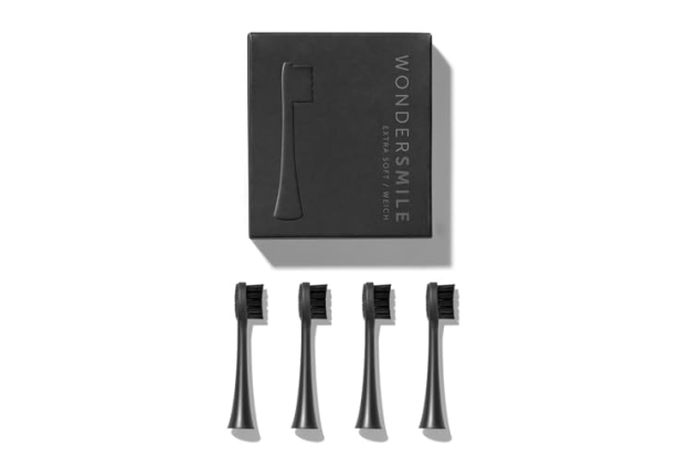 WonderSmile Soft Black Brush Heads 4 Pack