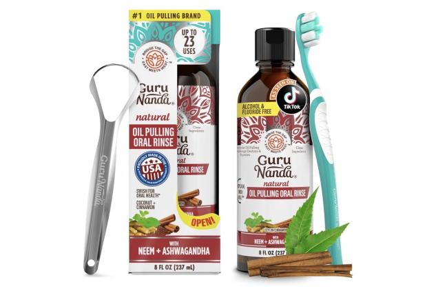 GuruNanda Cinnamon Oil Pulling Kit 237ml