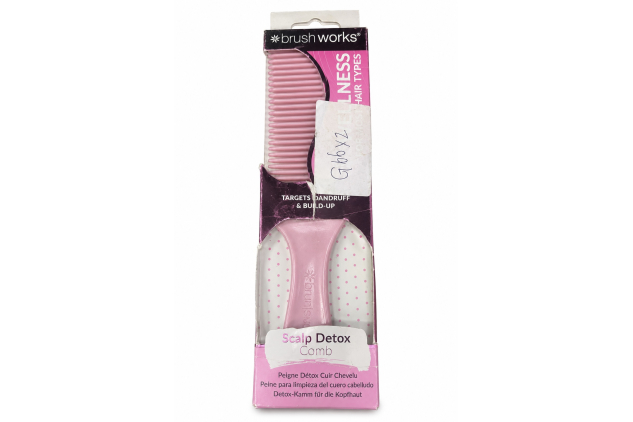 Brushworks Scalp Detox Comb Pink