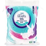 Lil-Lets Baby Organic Cotton Wool Balls 100 Count