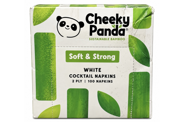 Cheeky Panda Bamboo Cocktail Napkins 100 Pack
