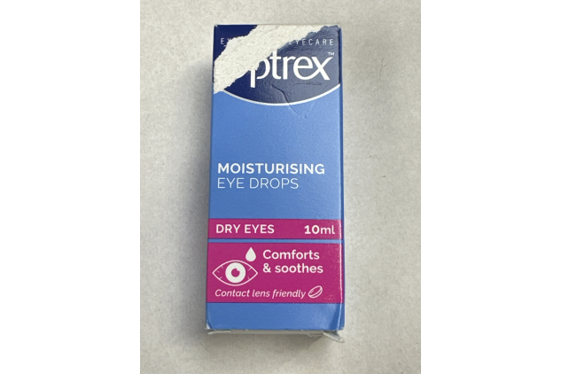 Optrex Moisturising Eye Drops for Dry Eyes 10ml | Damaged Box Packaging
